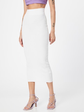 Edikted Skirt in White: front