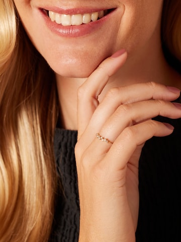 Lucardi Ring in Goud: voorkant