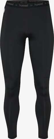 Hummel Skinny Leggings in Zwart: voorkant