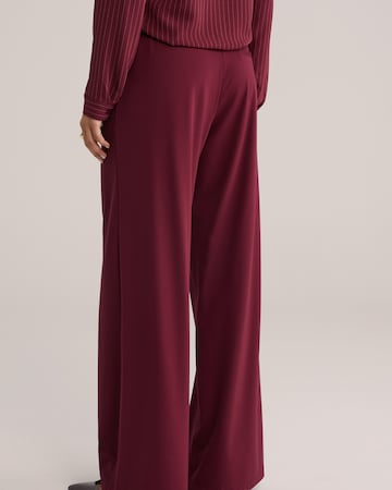 WE FashionWide Leg/ Široke nogavice Hlače s naborima - crvena boja