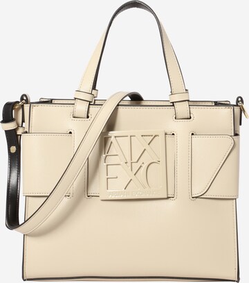 ARMANI EXCHANGE Handbag in Beige: front