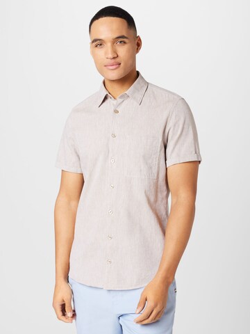 STRELLSON Regular fit Button Up Shirt 'Corvin' in Beige: front