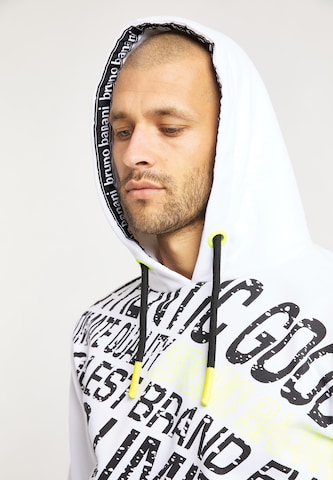 Bruno Banani Sweatshirt 'Fisher' in White