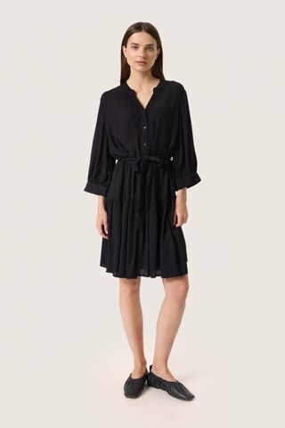 SOAKED IN LUXURY Shirt dress 'Zaya Frill ' in Black