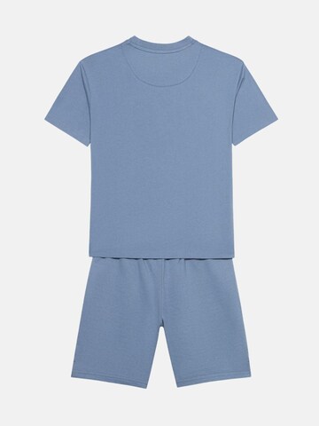 Calvin Klein Kids Set 'CALVIN KLEIN  JEANS kids 2PC KNIT SHORT SET Completi'‌‌‌ in Blau
