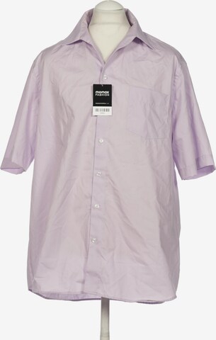 Walbusch Button Up Shirt in XL in Purple: front