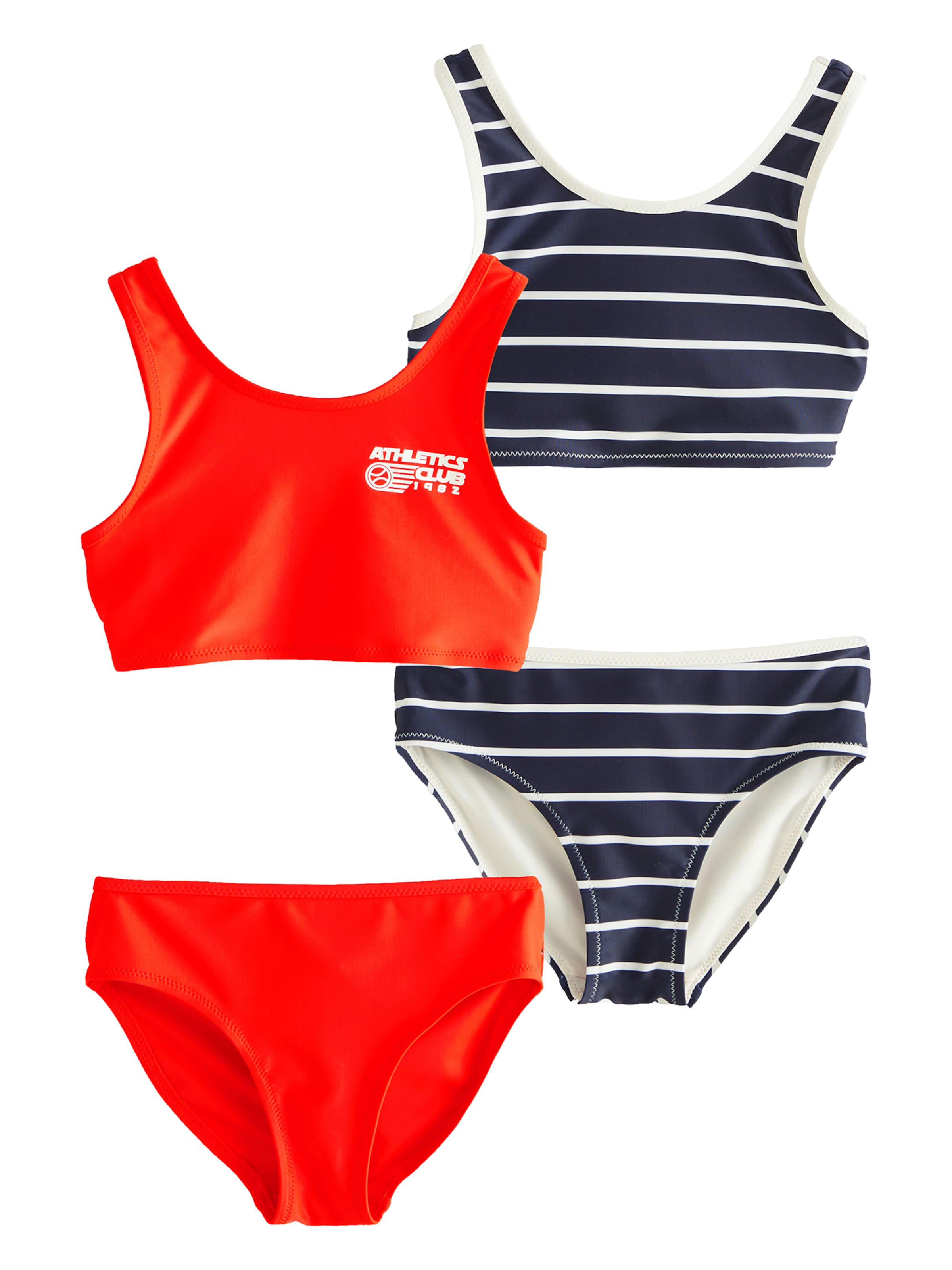 Next Bustier Bikini in Blau: Vorderseite