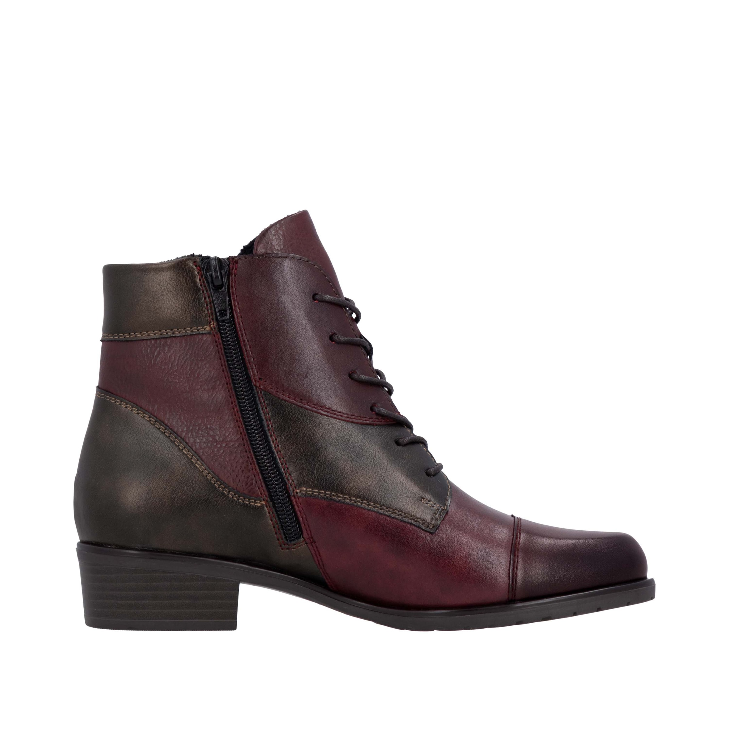 Bottines à lacets 'D6882' REMONTE en rouge