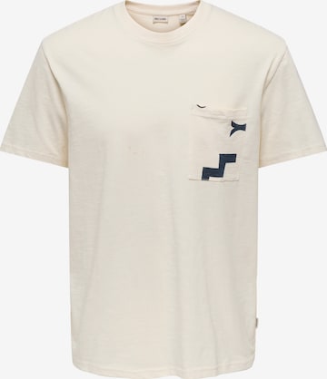 Only & Sons Tričko 'ONSPERRY' - Biela: predná strana