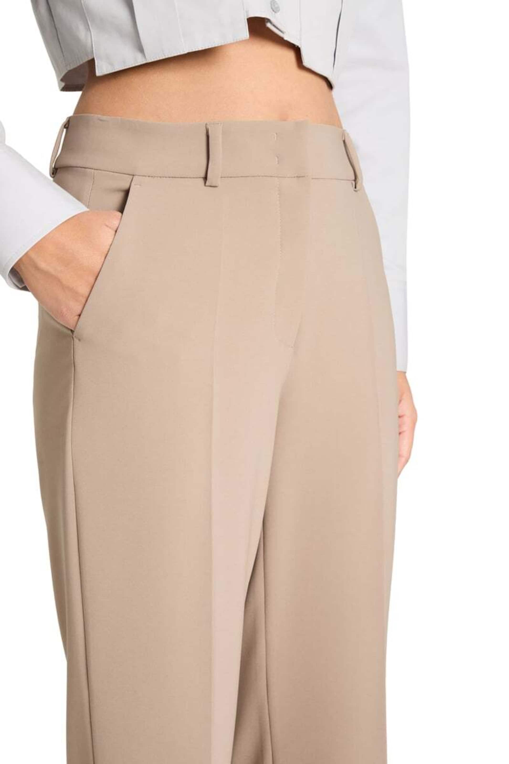 Cambio Wide leg Pantalon 'Amelie' in Beige