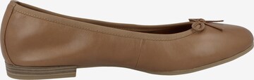 TAMARIS Ballet Flats 'Alena' in Brown