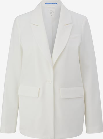 QS Blazer in White: front