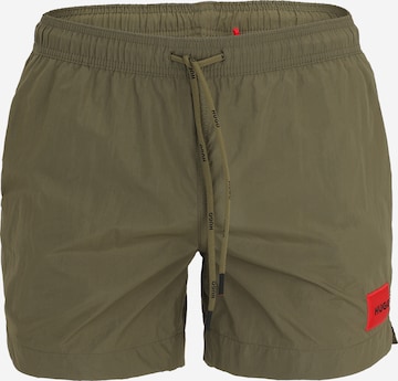 HUGO Badeshorts 'DOMINICA' in Grün: Vorderseite