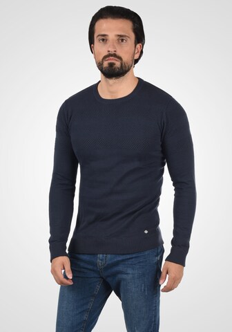 !Solid Trui 'Barima' in Blauw: voorkant