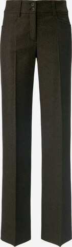 Peter Hahn Wide leg Broek in Bruin: voorkant