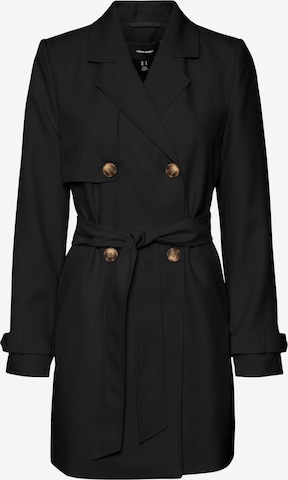 VERO MODA - Abrigo de entretiempo 'CELESTE' en negro: frente