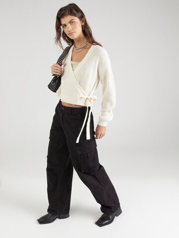 Noisy may Knit cardigan 'CAIO' in Beige
