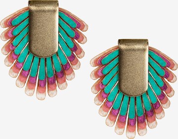 Gretchen Earrings 'Pam Pem' in Green: front