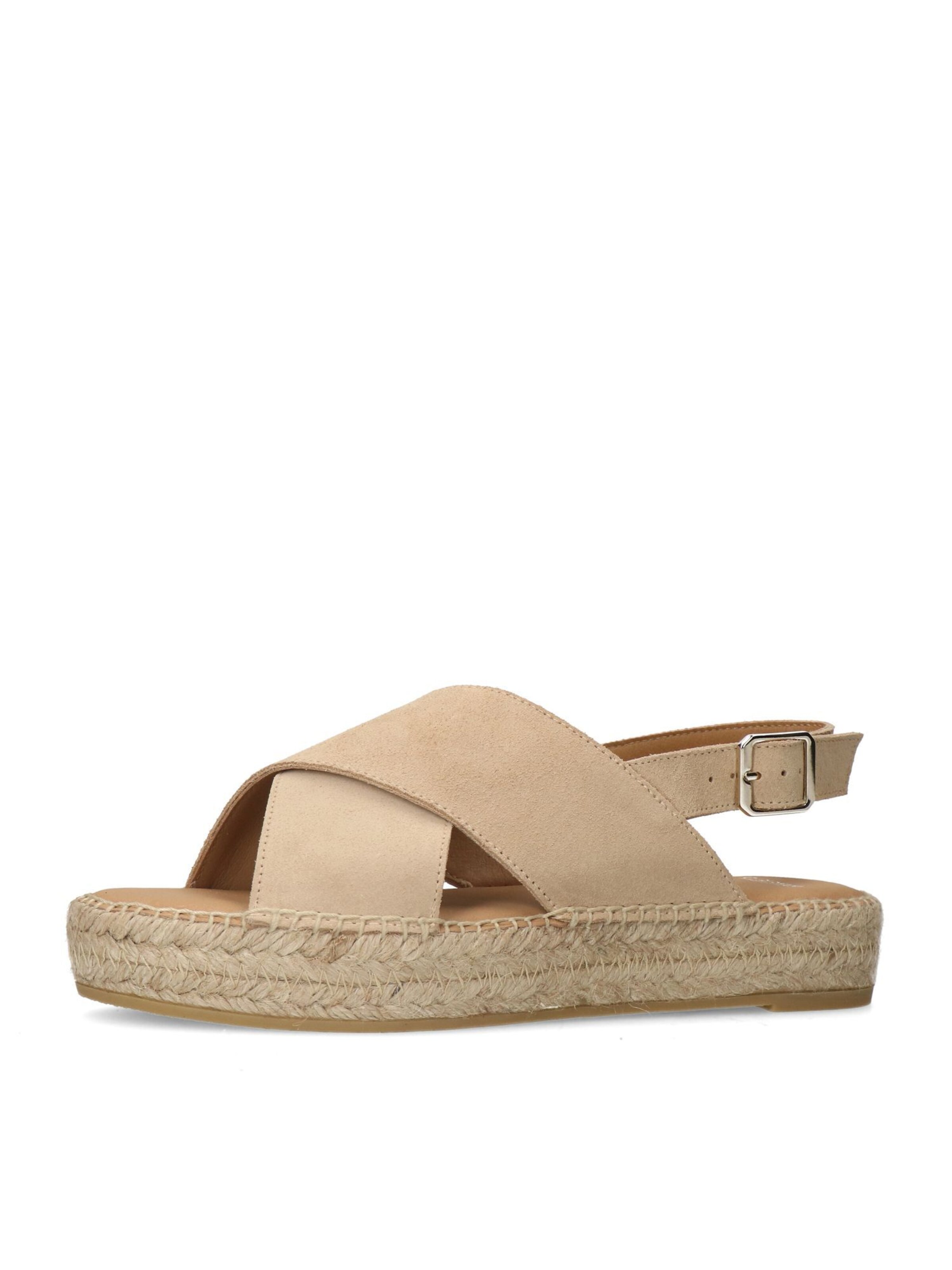 MANFIELD Sandals in Beige: front