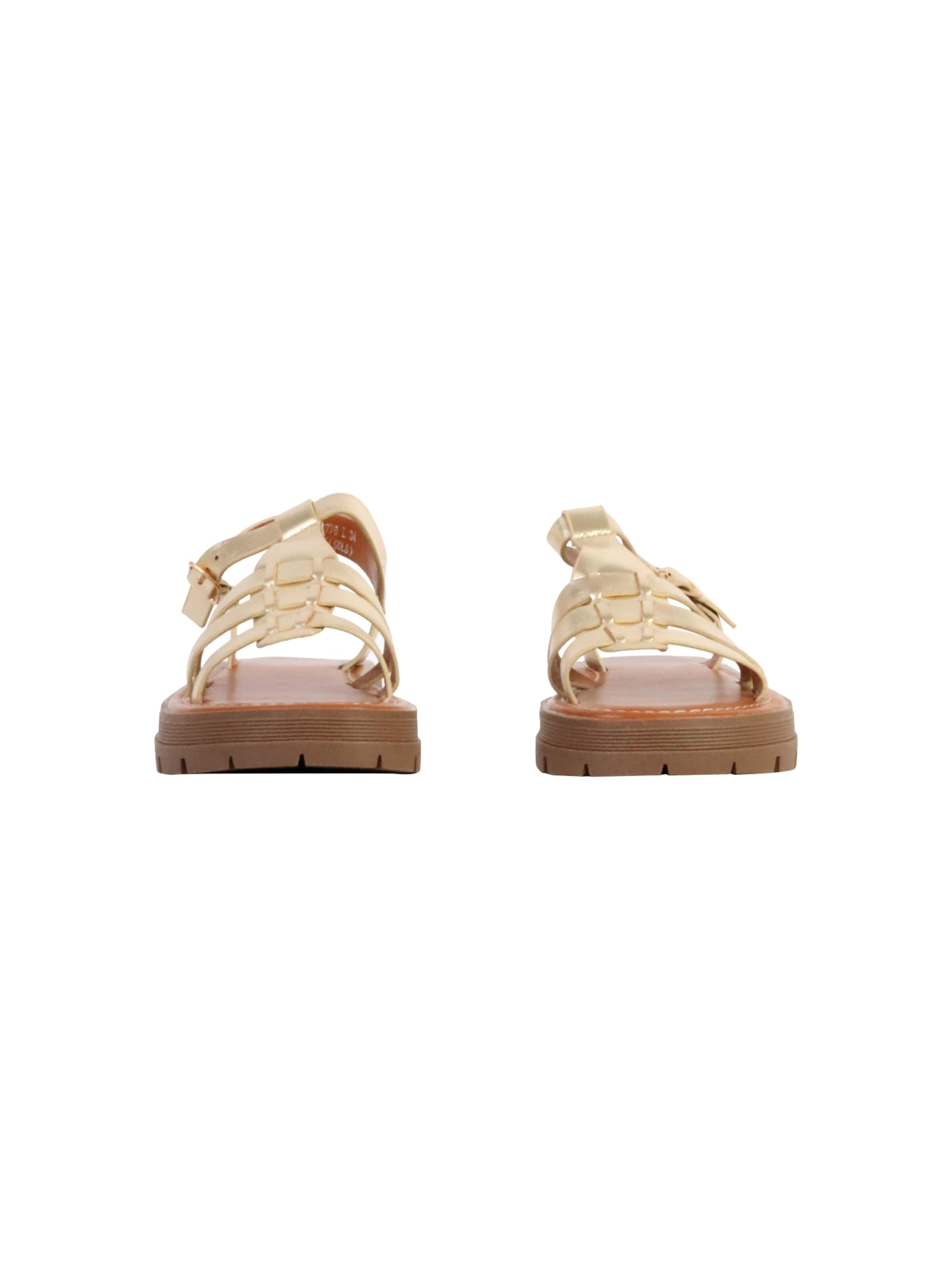 Sandales 'Kindersandalen mit Riemen' Super Mode en or