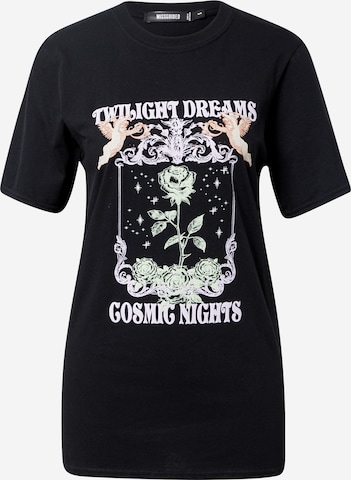 Missguided Shirt 'TWIGHLIGHT DREAMS' in Black: front