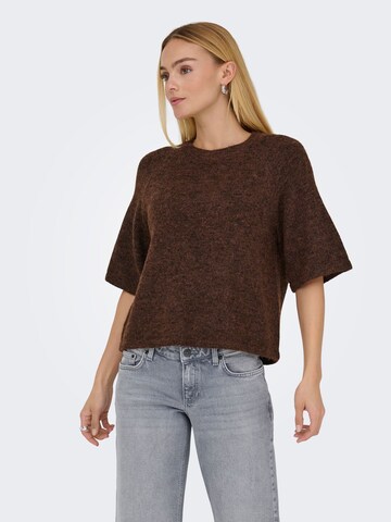 ONLY Pullover 'AZU' i brun: forside