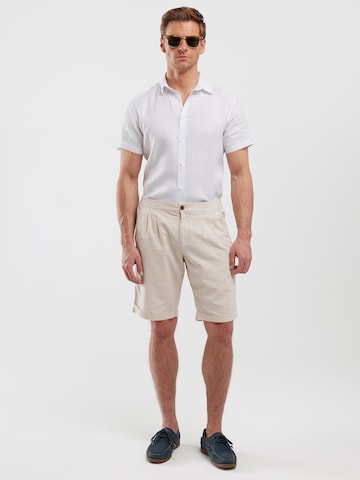 BIG STAR Slim fit Overhemd 'Liners' in Wit