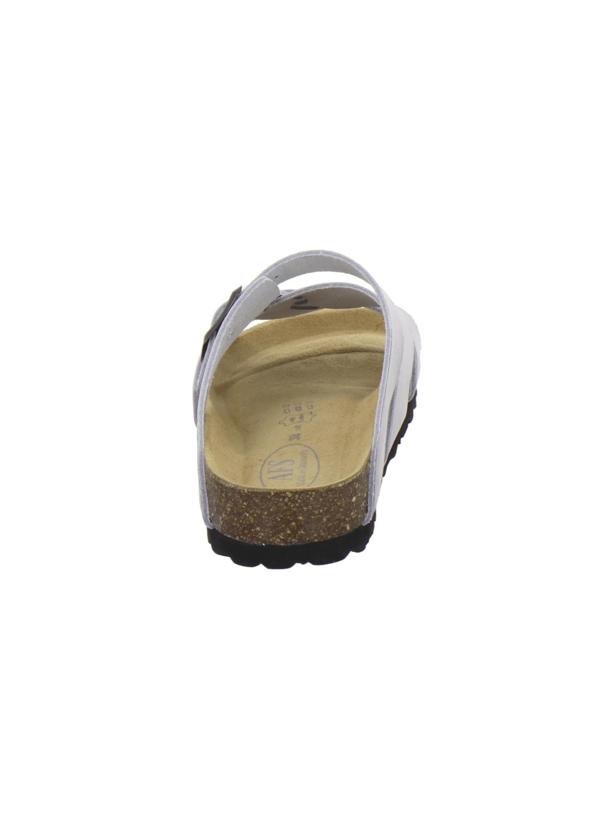Zoccoletto 'Pantoletten Damen Kralle metallic' di AFS-Schuhe in argento