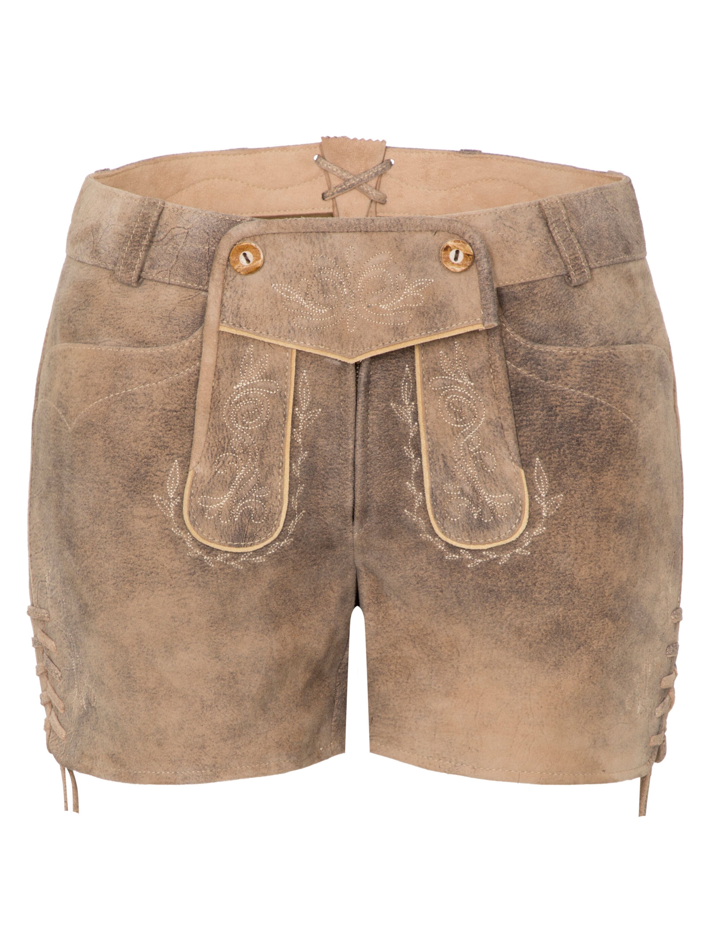 SPIETH & WENSKY Slimfit Trachtenhose 'Barbie' in Beige: Vorderseite