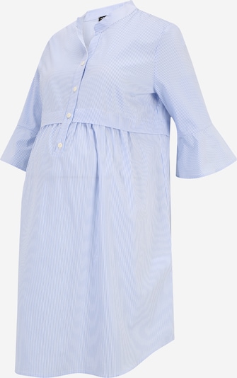 Attesa Vestido camisero en azul claro / blanco, Vista del producto