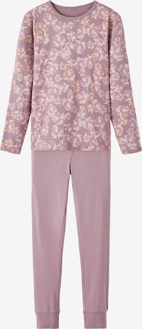NAME IT Schlafanzug 'Elderberry Flower' in Lila: predná strana
