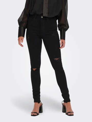 ONLY Skinny Jeans 'Posh' in Schwarz: Vorderseite