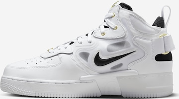 Nike Sportswear Kotníkové tenisky 'Nike Air Force 1 Mid React' – bílá: přední strana