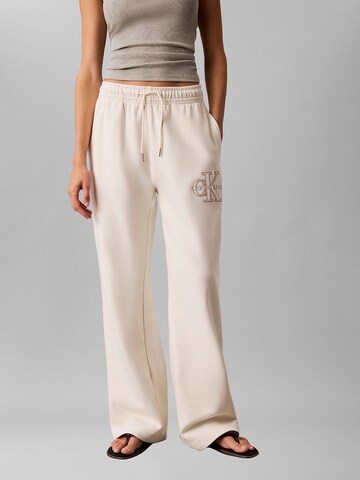 Calvin Klein Jeans Regular Hose 'Terry' in Beige: Vorderseite