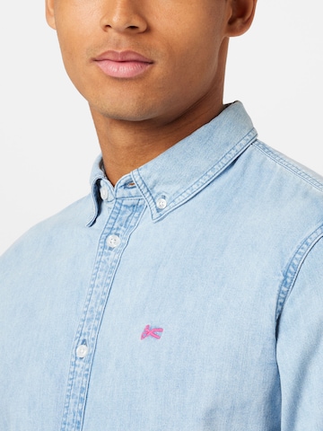 DENHAM Regular fit Button Up Shirt in Blue