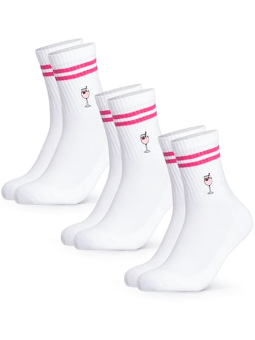 Occulto Athletic Socks 'Summer' in Pink: front