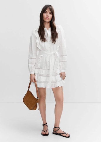 MANGO Shirt Dress 'Marissa' in White