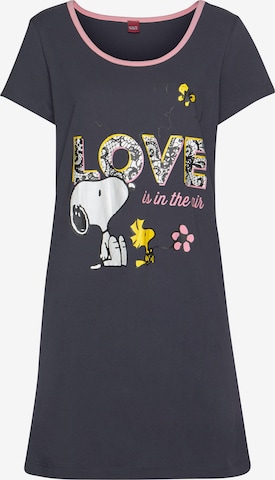 PEANUTS Nightgown in Grey: front