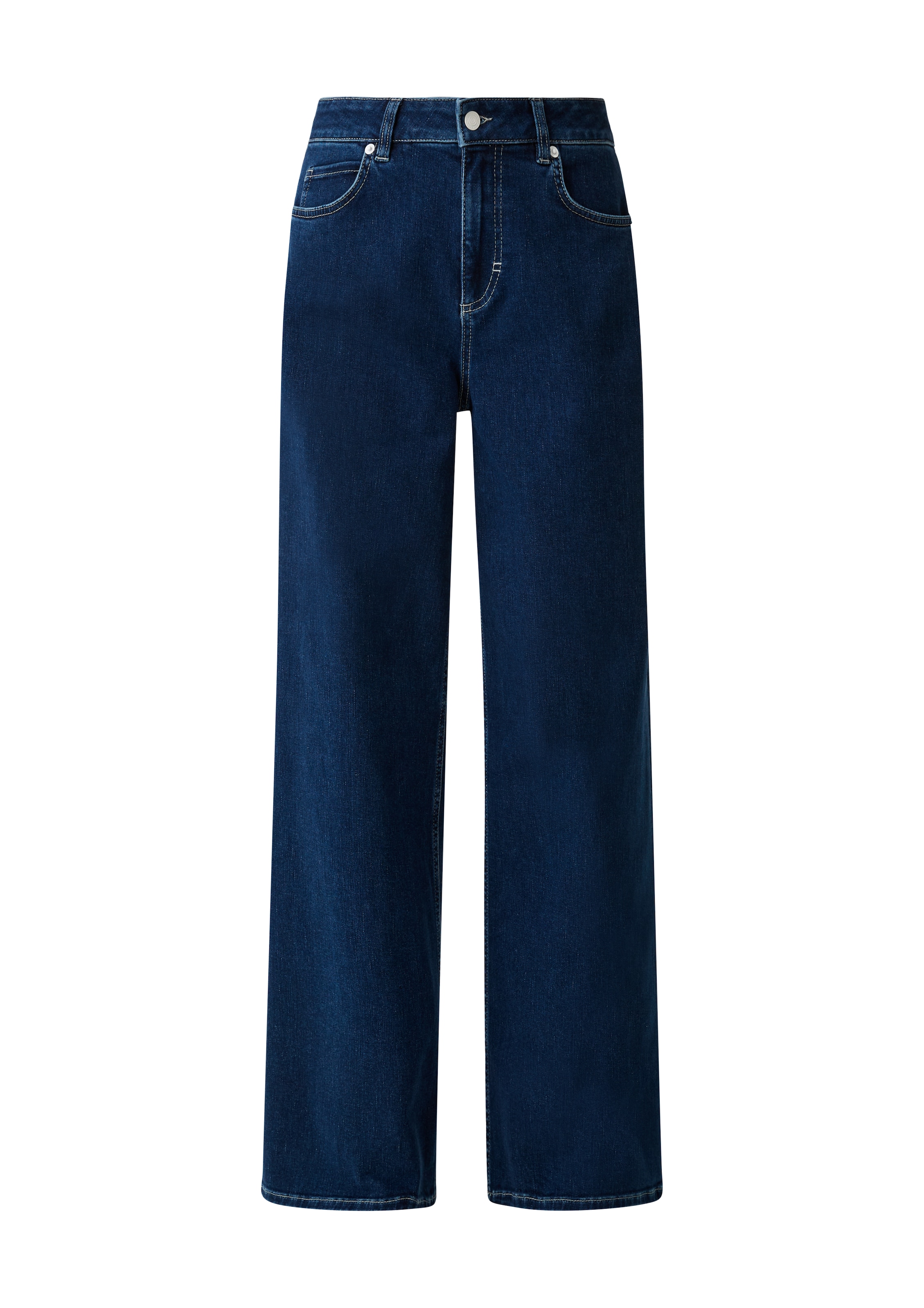 comma casual identity Wide leg Jeans in Blauw: voorkant