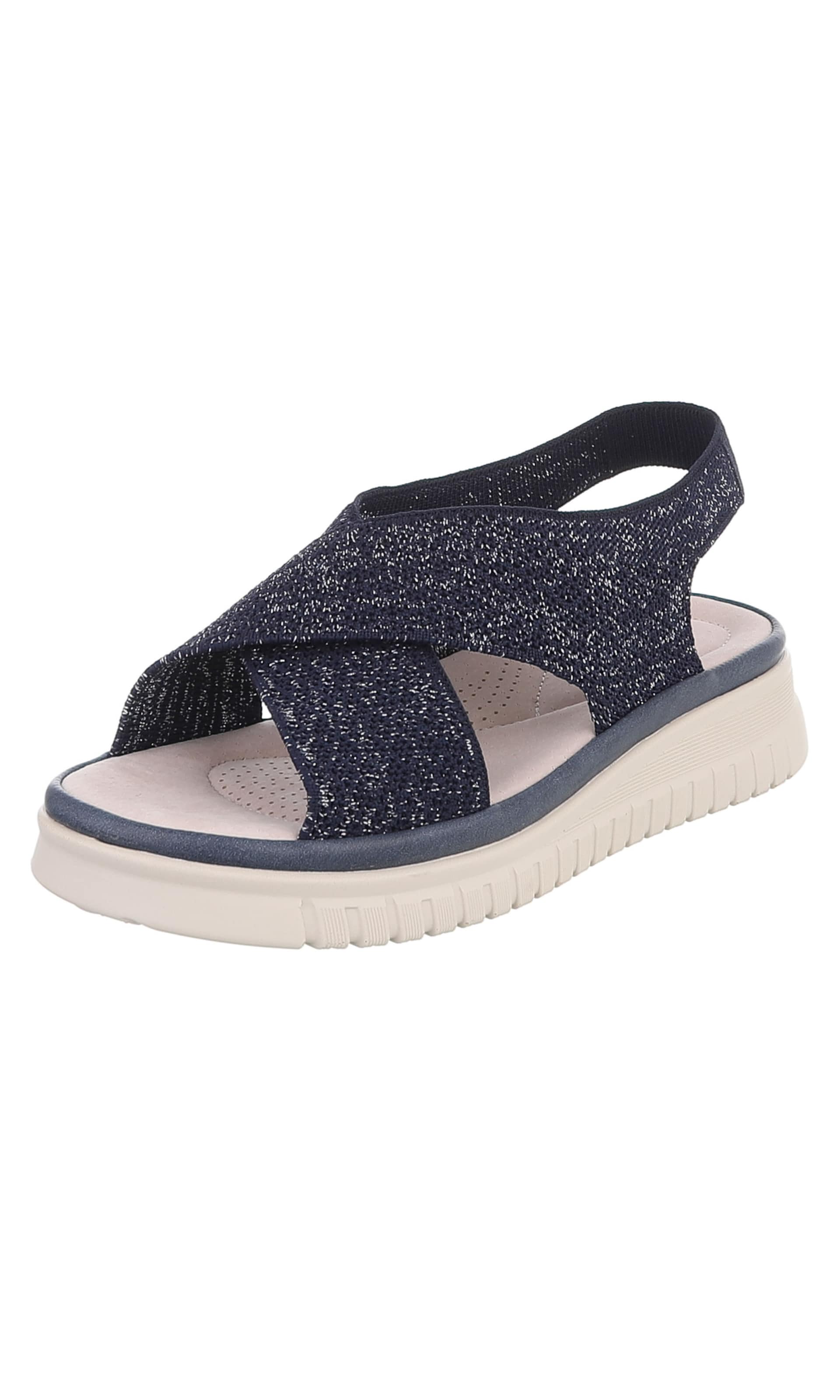 Ital-Design Strap Sandals in Blue: front