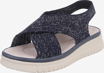 Ital-Design Strap Sandals in Blue: front