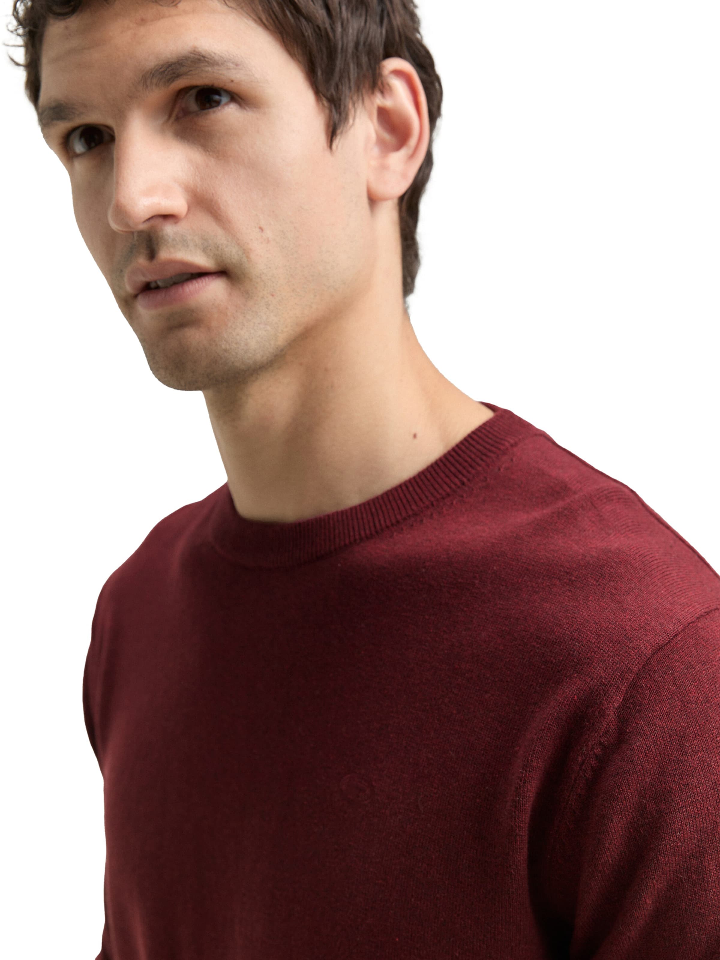 sarkans TOM TAILOR Džemperis