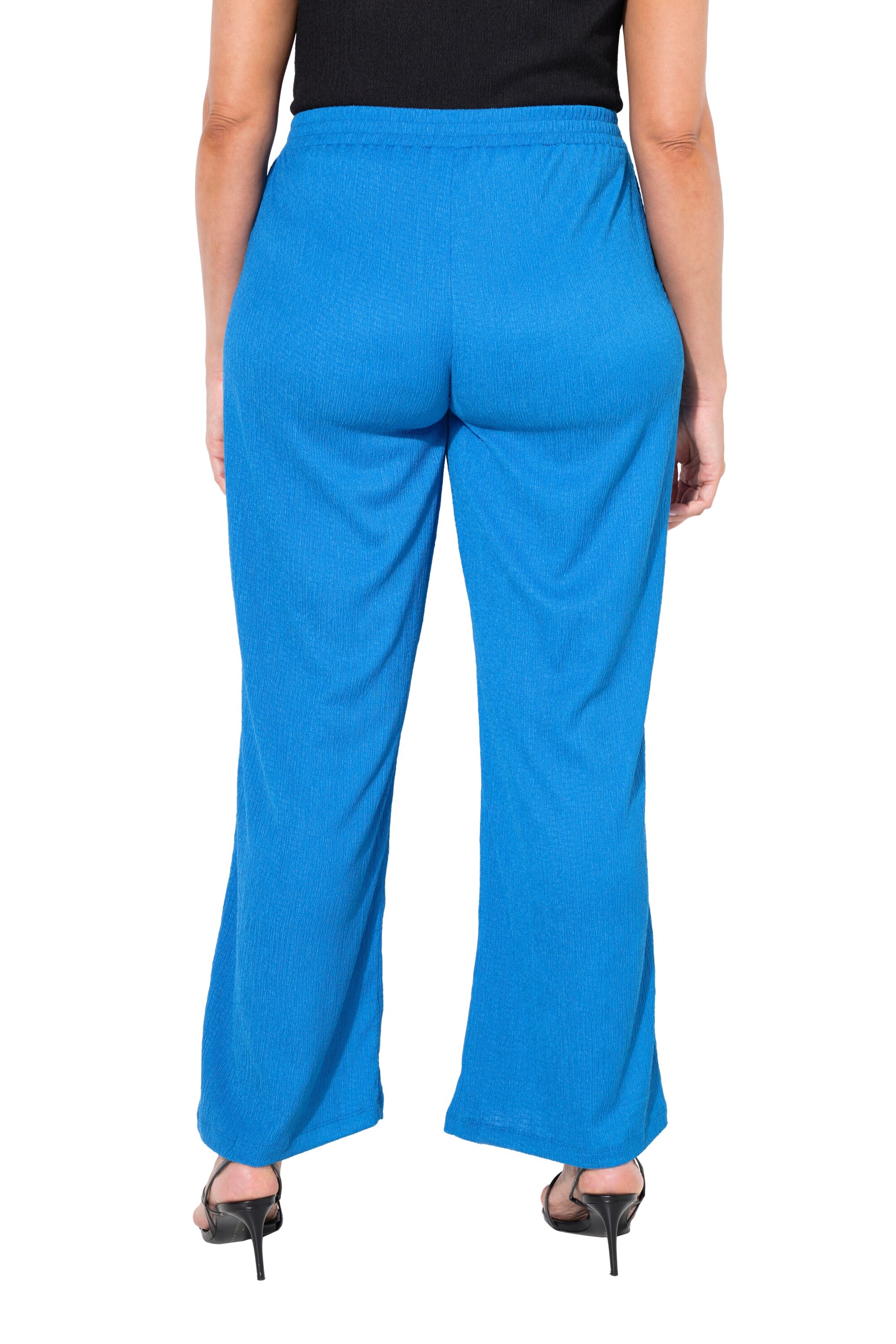 Ulla Popken Wide Leg Hose in Blau