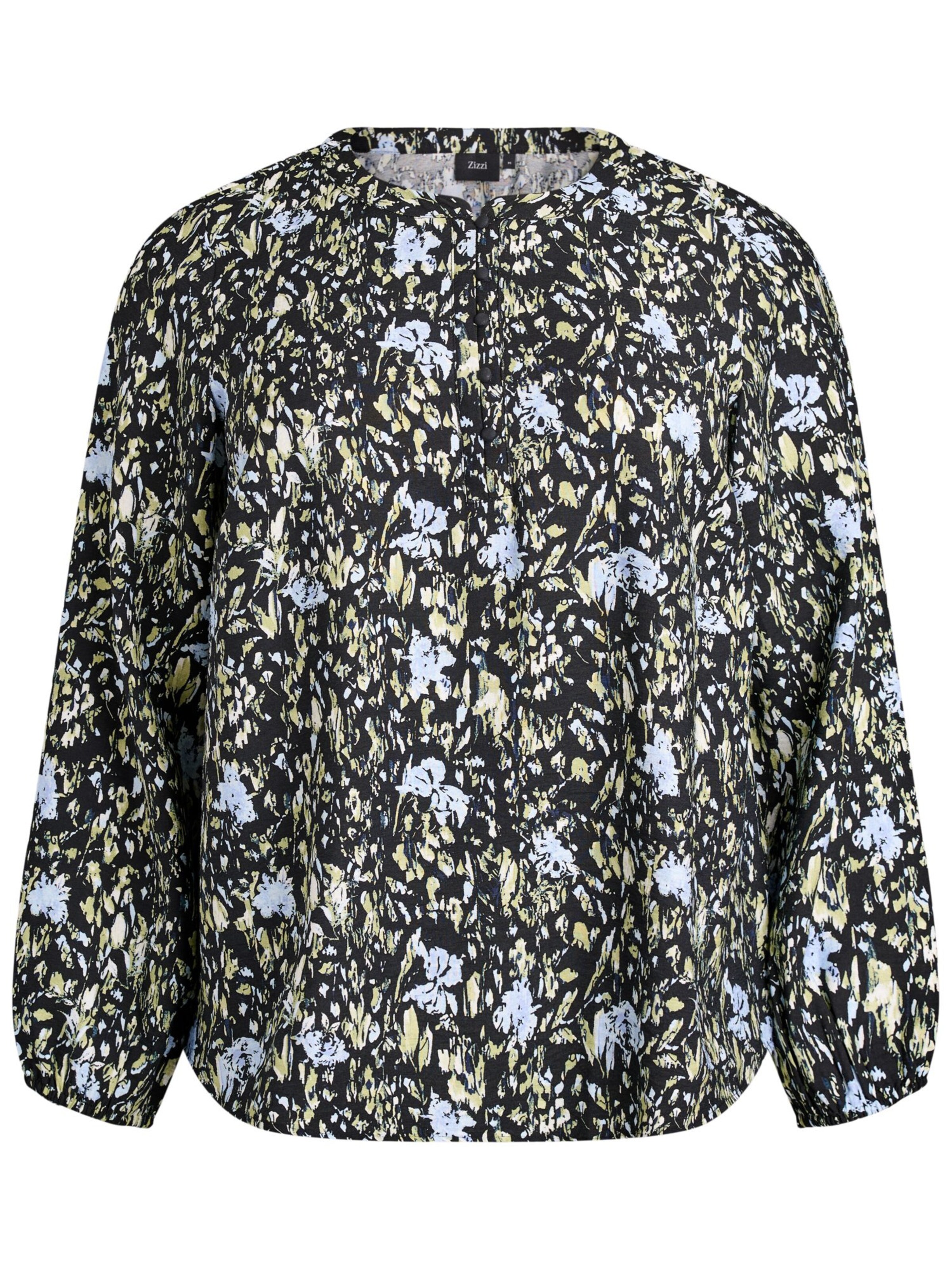 Zizzi Blusen 'Caava' in Schwarz: Vorderseite