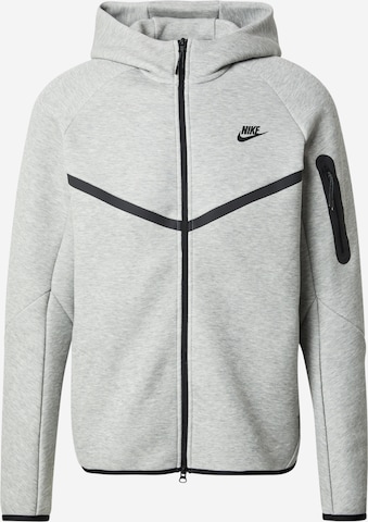 Nike SportswearGornji dio trenirke 'Tech Fleece' - siva boja: prednji dio