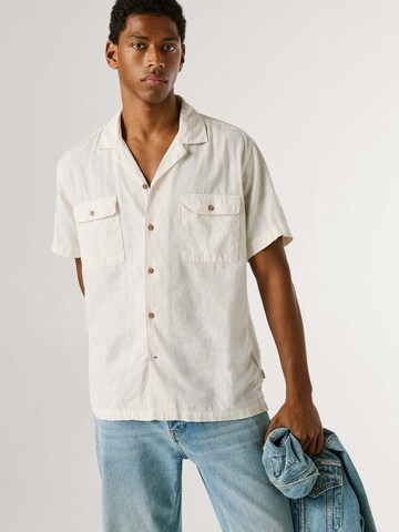 Pepe Jeans Comfort fit Overhemd 'Paulo' in Wit