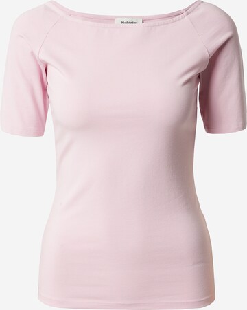 modström - Camisa 'Tansy' em rosa: frente