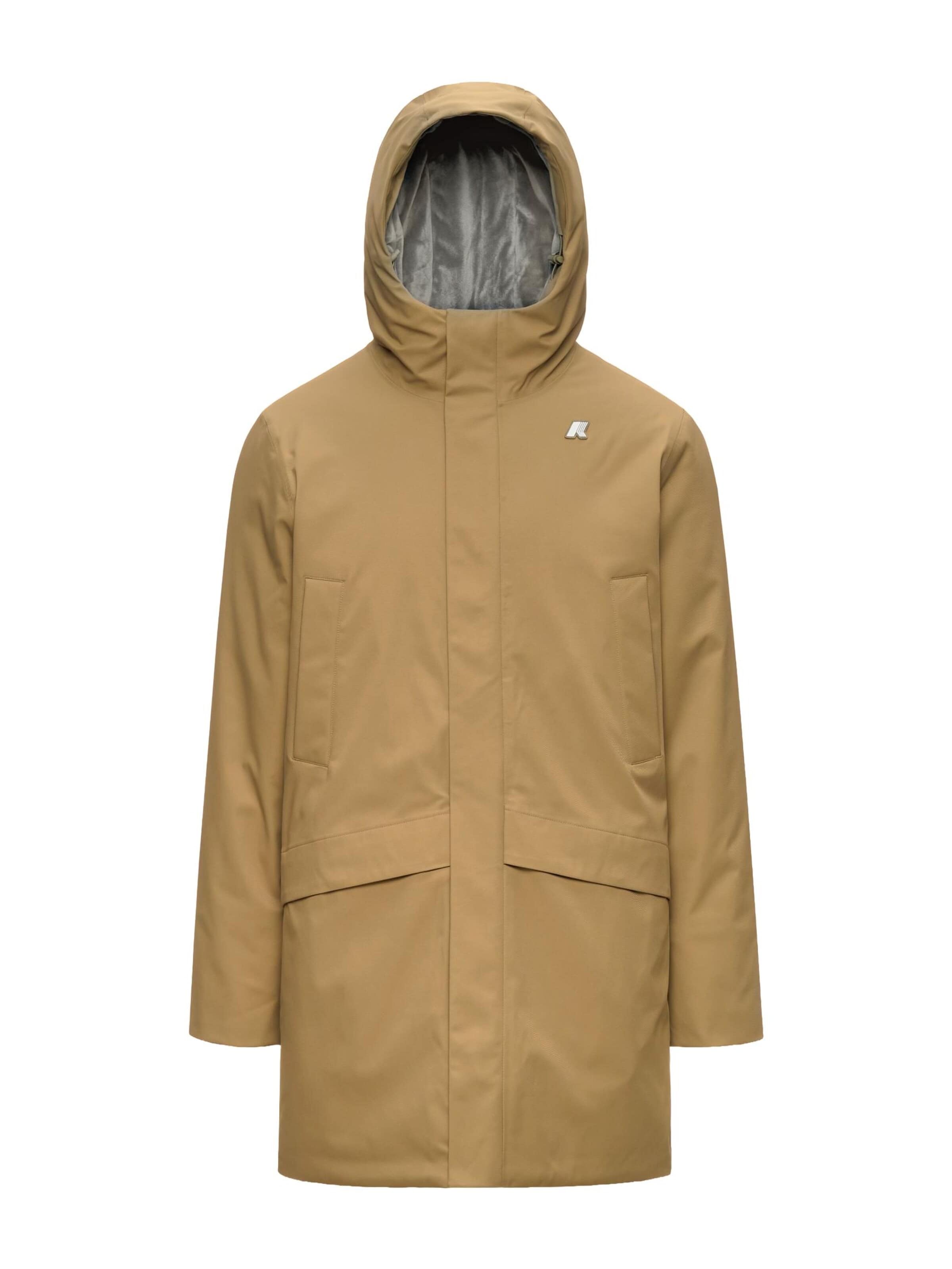 K-Way Winter jacket 'K-WAY JARNO TWILL MARMOTTA GIUBBINO' in Beige: front