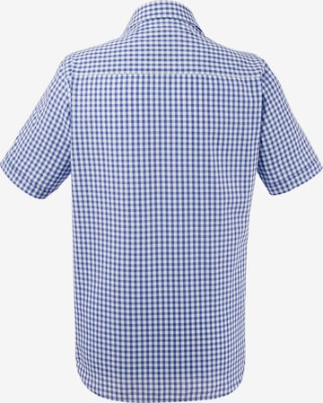 STOCKERPOINT Comfort fit Traditional Button Up Shirt in Blue