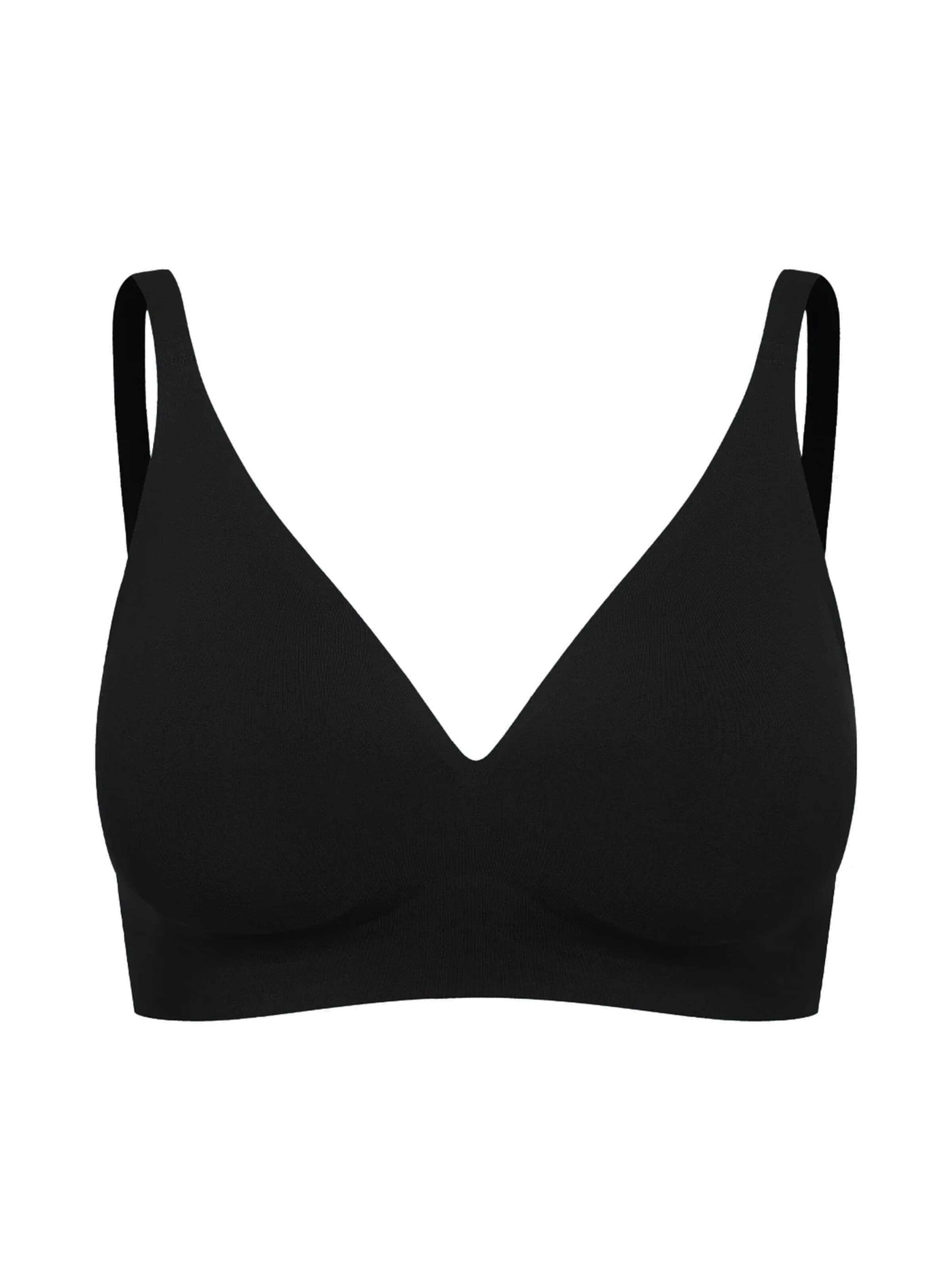 Soutien-gorge 'Comfort Push-Up BH' cfab (formerly creamy fabrics) en noir : devant